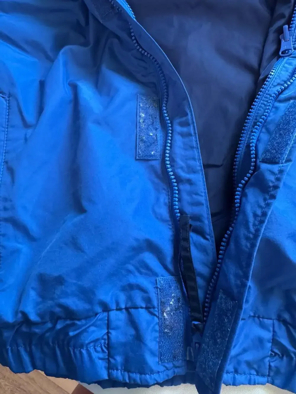 Vintage Columbia Youth Blue Hooded Rain Shell Jacket Gorpcore Size Large